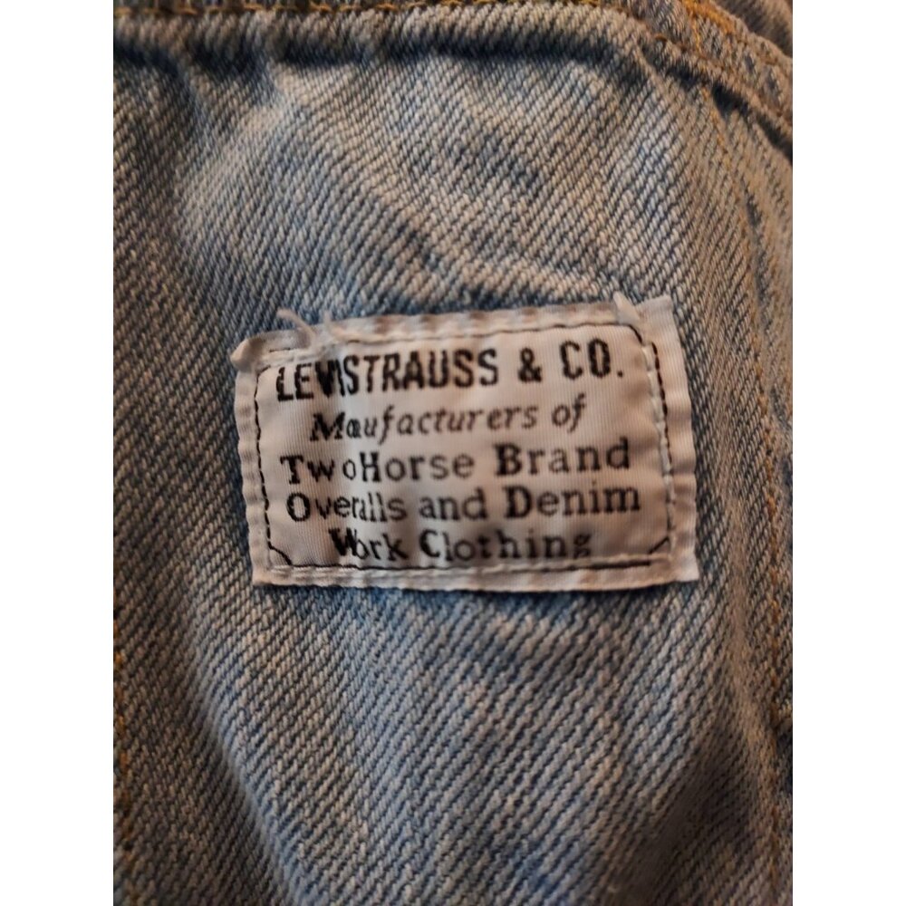 Overalls Slouchy Levi Carpenter Light Wash Jeans Size Large - Picture 5 of 12
